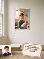 Großer Bruder — Dein personalisierbares Hörspiel — persönliches PDF-Geschenkposter zum Ausdrucken inklusive