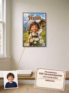 Heidi — Dein personalisierbares Hörspiel — persönliches PDF-Geschenkposter zum Ausdrucken inklusive