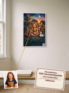 Schlaf schön — Dein personalisierbares Hörspiel — persönliches PDF-Geschenkposter zum Ausdrucken inklusive